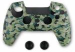 Spartan Gear DualSense (PS5) Controlerul de silicon pentru mâner și mânere pentru degetul mare - Camuflaj verde (072243)