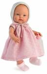 Asivil Bebelus Alex cu Rochita Roz si Biberon 36cm (AS0526050) Papusa