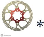 STING ST-140 féktárcsa, 140 mm, 6 lyukú, piros