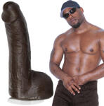 Doc Johnson Signature Cocks Mr. Marcus Cock & Balls FIRMSKYN Vac-U-Lock 9" Chocolate Dildo