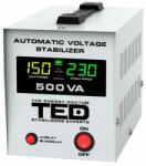 TED Electric Stabilizator TED Electric 300W 230V cu 2 iesiri Schuko si sinusoidala pura + ecran LCD TED000194 (TED000194)