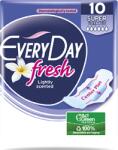 EveryDay Fresh Center Plus Super По-дълги ултратънки дамски превръзки с крилца 10бр (89520520)