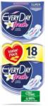 EveryDay Дамски превръзки EveryDay Sensitive Fresh Super Ultra Plus Center Plus Economy Pack с крила, 18 бр (952002)