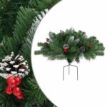 vidaXL Zöld járda melletti PVC műkarácsonyfa 40 cm (340541) - shopon