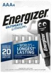Energizer Elem, AAA mikro, 4 db, Lítium, ENERGIZER "Ultimate Lithium (EEAAA4L) - jatekotthon