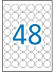 APLI Etikett, 30 mm kör, poliészter, időjárásálló, fehér, APLI, 960 etikett/csomag (LCA15092) - jatekotthon