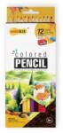 COLOKIT Színes ceruza készlet, hatszögletű, hegyezővel, COLOKIT, 12 különböző szín (FOCPCC012) - jatekotthon