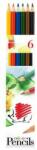 ICO Színes ceruza készlet, hatszögletű, ICO "Süni", 6 különböző szín (TICSU6) - jatekotthon