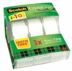 3M Ragasztószalag, adagolón, kézi, 19 mm x 7, 5 m, 3M SCOTCH "Magic Tape 810", 2+1 (LPM81975DG) - jatekotthon