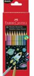 Faber-Castell Színes ceruza készlet, hatszögletű, FABER-CASTELL, 10 különböző metál szín (TFC201583) - jatekotthon