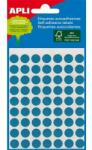 APLI Etikett, 8 mm kör, kézzel írható, színes, APLI, kék, 288 etikett/csomag (LCA2045) - jatekotthon