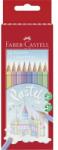 Faber-Castell Színes ceruza készlet, hatszögletű, FABER-CASTELL, 10 különböző pasztell szín (TFC111211) - jatekotthon