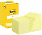 3M Öntapadó jegyzettömb, 76x76 mm, 12x100 lap, 3M POSTIT, kanári sárga (LP654CY) - jatekotthon