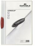 DURABLE Gyorsfűző, klipes, A4, DURABLE "Swingclip® 30", piros (DB226003) - jatekotthon