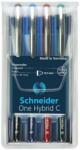Schneider Rollertoll készlet, 0, 5 mm, SCHNEIDER "One Hybrid C", 4 szín (TSCOHC05K4) - jatekotthon