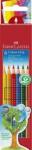 Faber-Castell Színes ceruza készlet, háromszögletű, FABER-CASTELL "Grip 2001", 6 különböző szín (TFC112406) - jatekotthon