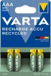 VARTA Tölthető elem, AAA mikro, újrahasznosított, 4x800 mAh, VARTA (VAKU77) - jatekotthon