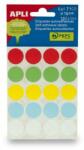 APLI Etikett, 19 mm kör, kézzel írható, színes, APLI, vegyes színek, 100 etikett/csomag (LCA7109) - jatekotthon