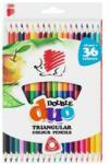 ICO Színes ceruza készlet, kétvégű, háromszögletű, ICO "Süni", 36 különböző szín (TICSUKK36) - jatekotthon