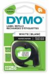 DYMO Feliratozógép szalag, papír, 12 mm x 4 m, DYMO "Letratag", fehér (GD59421)