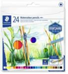 STAEDTLER Akvarell ceruza készlet, hatszögletű, STAEDTLER® "146 10C", 24 különböző szín (TS14610CC24)
