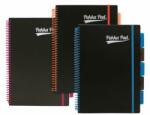 Pukka Pad Spirálfüzet, A4, vonalas, 100 lap, PUKKA PAD, "Neon black project book (PUPN7664V) - jatekotthon