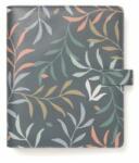 FILOFAX Kalendárium, gyűrűs, betétlapokkal, A5, FILOFAX "Botanical", sötétkék (NFX022646) - jatekotthon