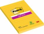 3M Öntapadó jegyzettömb, 102x152 mm, 90 lap, vonalas, 3M POSTIT "Super Sticky", sárga (LP660S) - jatekotthon