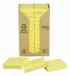 3M Öntapadó jegyzettömb, 38x51 mm, 24x100 lap, környezetbarát, 3M POSTIT, sárga (LPK6531T) - jatekotthon