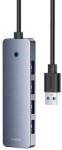 Baseus Hub 4 in 1 Baseus UltraJoy Lite 200 cm USB-A la 4x USB 3.0 + USB-C 5V (gri) B0005280B811-07