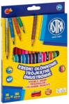 Astra Színes ceruza ASTRA háromszögletű duó kétvégű hegyezővel 18 darabos 36 színű (312023002) - homeofficeshop
