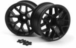 HPI 160368 RTR WHEEL 26MM BLACK 9MM OFFSET (Pr) (5050864030533)