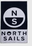 North Sails pamut törölköző 104 x 172 cm. sötétkék, 623268 - sötétkék Univerzális méret