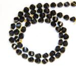  Onix Negru Spiral Fatetat 10x10 mm - Margele Pietre Semipretioase Bijuterii