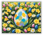 Számfestő Festett Tojás a Virágok Között - húsvéti számfestő készlet