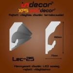 Indecor Lec-25 Mennyezeti rejtett világítás díszléc (Lec-25)