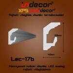 Indecor Lec-17B Mennyezeti rejtett világítás díszléc (Lec-17B)