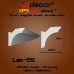 Indecor Lec-20 Oldalfali rejtett világítás díszléc (Lec-20)