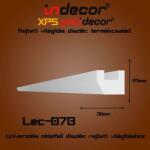 Indecor Lec-07B Univerzális oldalfali rejtett világítás díszléc (Lec-07B)