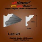 Indecor Lec-21 Oldalfali rejtett világítás díszléc (Lec-21)
