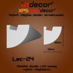 Indecor Lec-24 Oldalfali rejtett világítás díszléc (Lec-24)