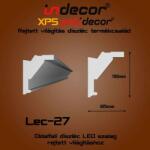 Indecor Lec-27 Oldalfali rejtett világítás díszléc (Lec-27)