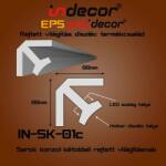 Indecor SK-01C EPS Sarok konzol 80x80 (SK-01C)