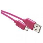 EMOS Töltő- és adatkábel USB-A 2.0 / micro USB-B 2.0, 1 m, rózsaszín (SM7006P) - conlight