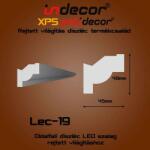 Indecor Lec-19 Oldalfali rejtett világítás díszléc (Lec-19)