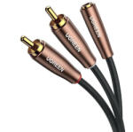 UGREEN Audio Cable 3, 5 mm Mini Jack (anya) - 2RCA (apa) 5m barna (AV198 60988)