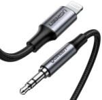 UGREEN MPI Lightning - 3, 5 mm-es mini jack audio kábel AUX fejhallgató adapter szürke (70509)
