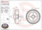 BREMBO Tambur frana BREMBO 14. E312.50