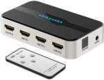 Vention HDMI Switcher 3 in 1 out Vention AFJH0 4K with Audio Separation (Gray) (AFJH0) - okoscucc