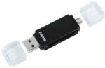 Hama Memóriakártya olvasó HAMA SD/Micro SD USB/Micro USB fekete (00181056)